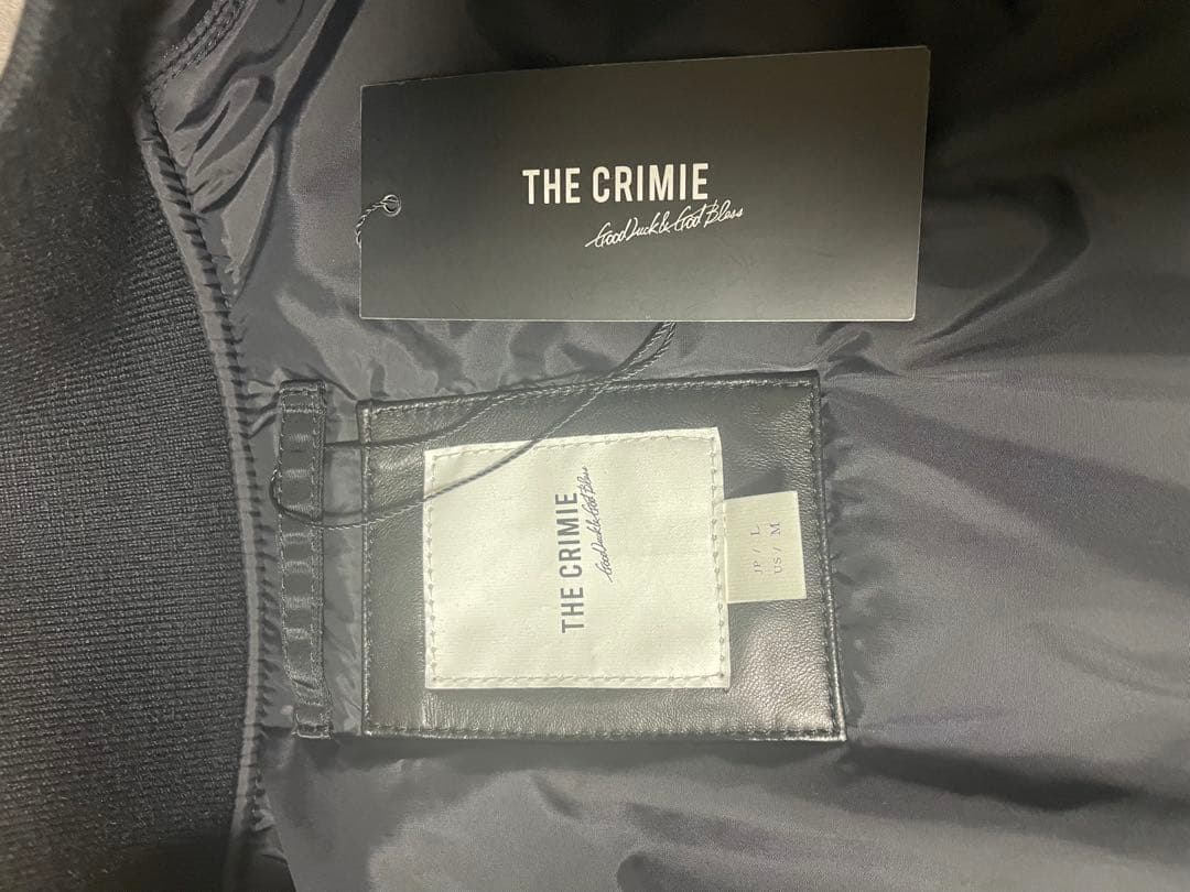 THE CRIMIE NYLONSLEEVE LEATHER MA1 クライミー