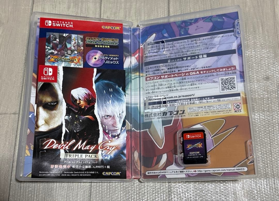 Switch ロックマン ゼロ&ゼクス ダブルヒーロー　限定スリーブ付