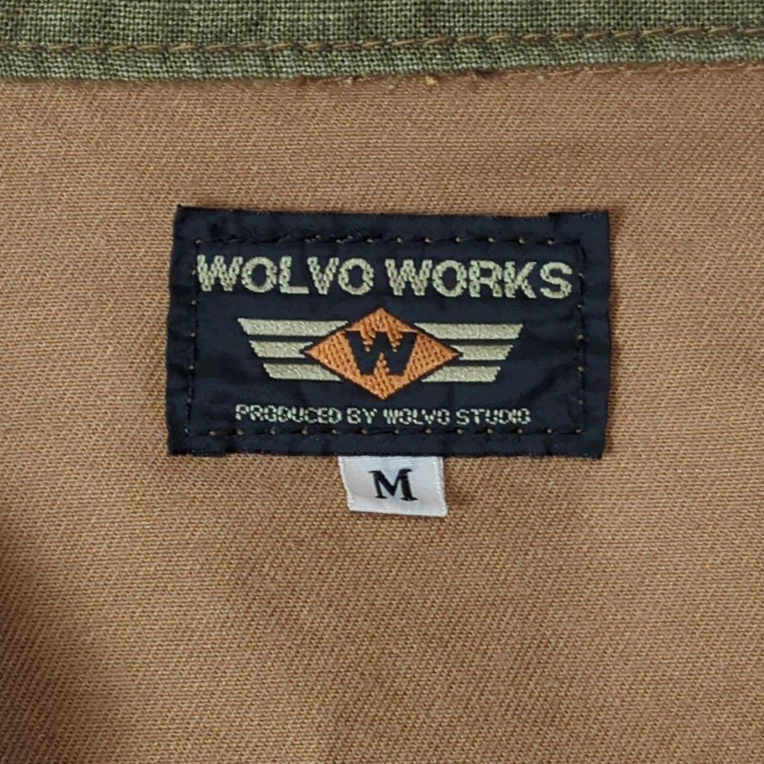 カバーオール (M) 90s WOLVO WORKS ワークジャケット 古着