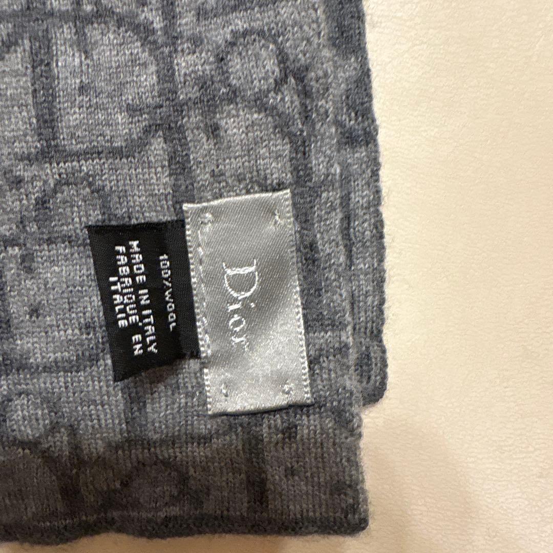 Dior トロッター柄 woolマフラー