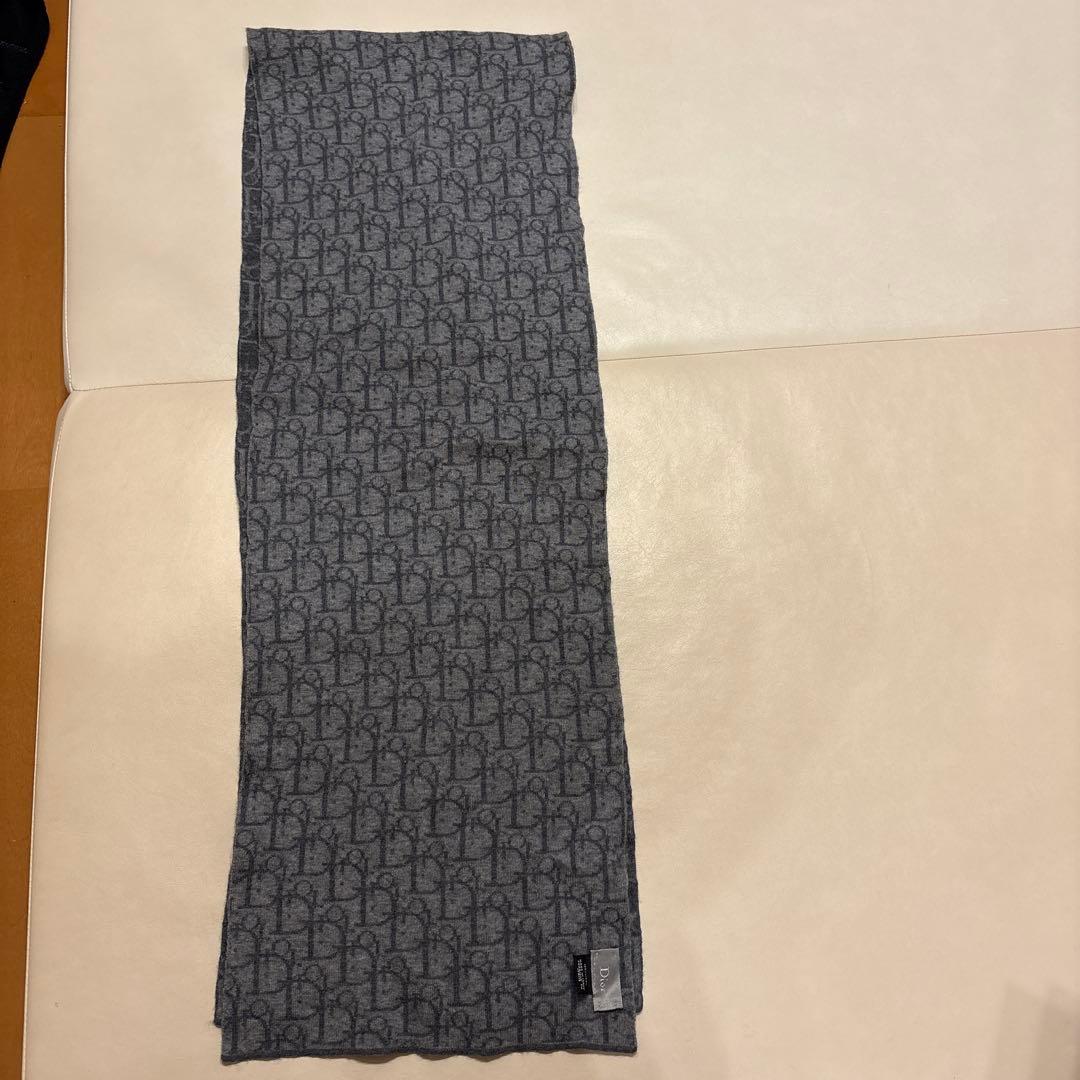 Dior トロッター柄 woolマフラー