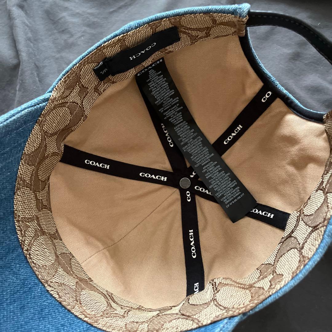 COACH デニム　ベースボールキャップ