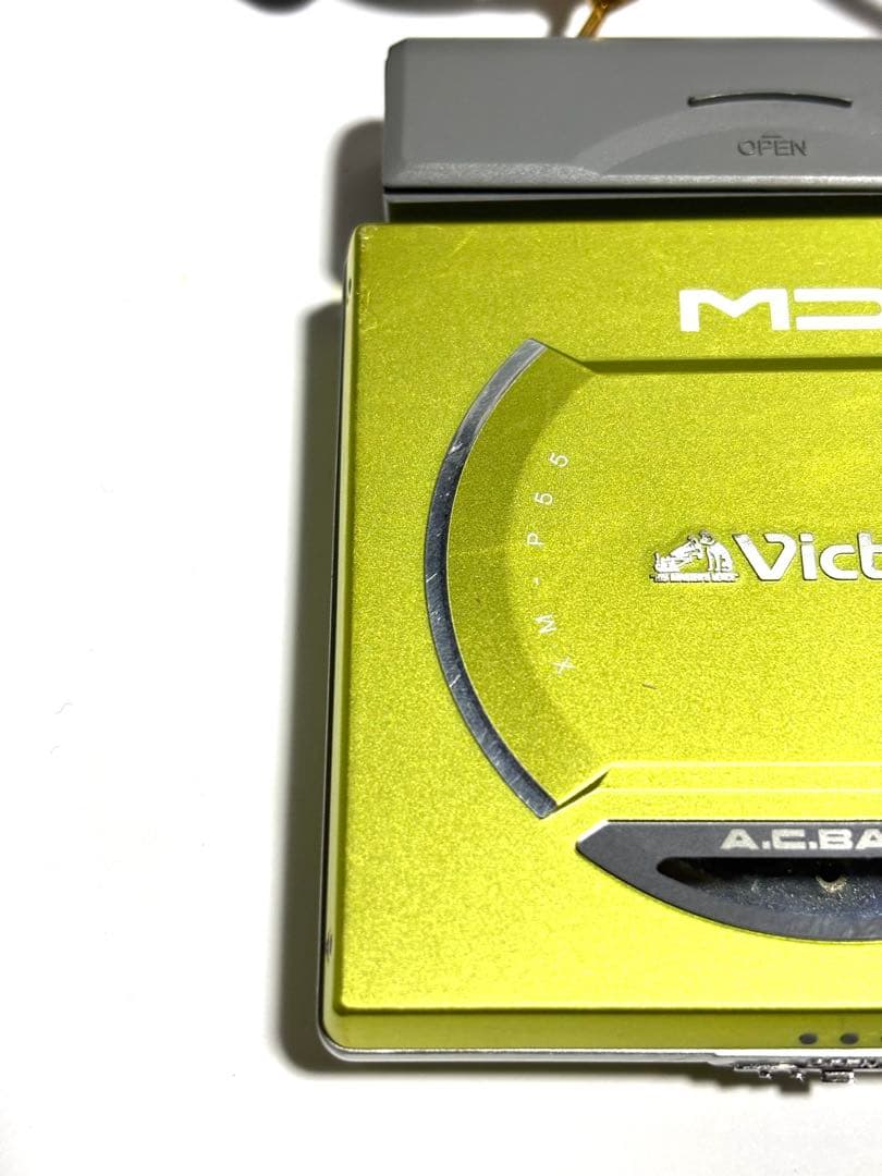Victor MDプレーヤー XM-P55 動作品 乾電池ケース付き