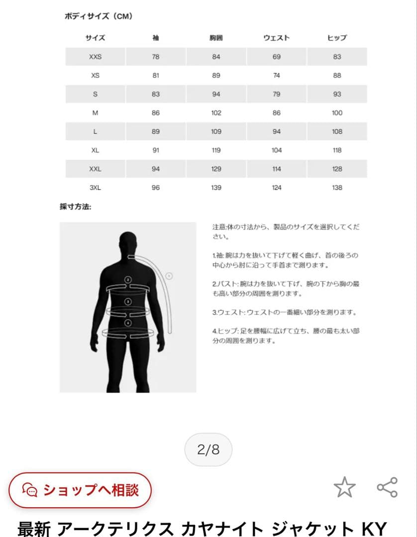 N*ん様 アークテリクス　カイヤナイト　ハーフジップ　XLサイズ