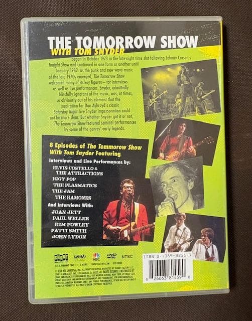 【激レアDVD】THE TOMORROW SHOW/PUNK&NEW WAVE