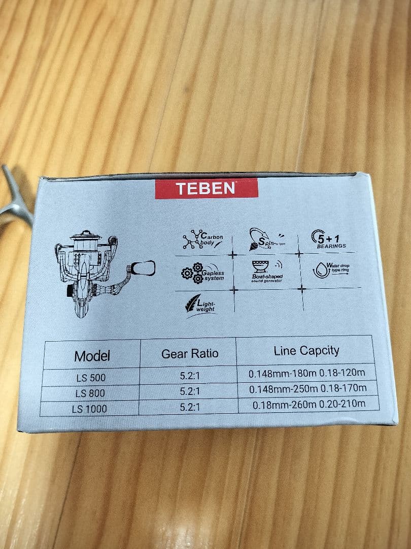 TEBEN LS500PRO スピニングリール　超軽量　107g