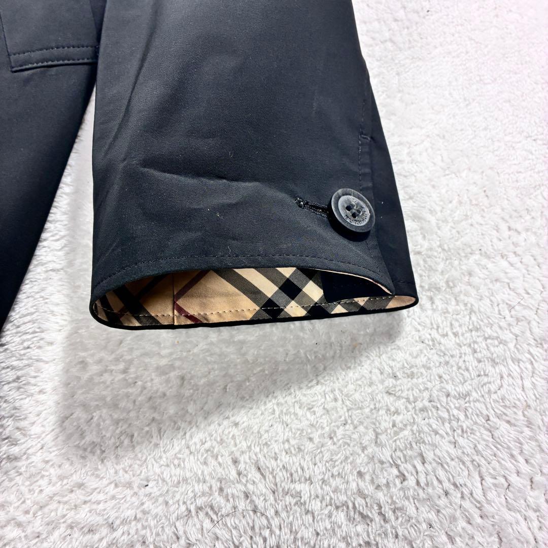 い*ご様 美品✨Burberry 春夏秋用 Pコート ノバチェック ライナー付