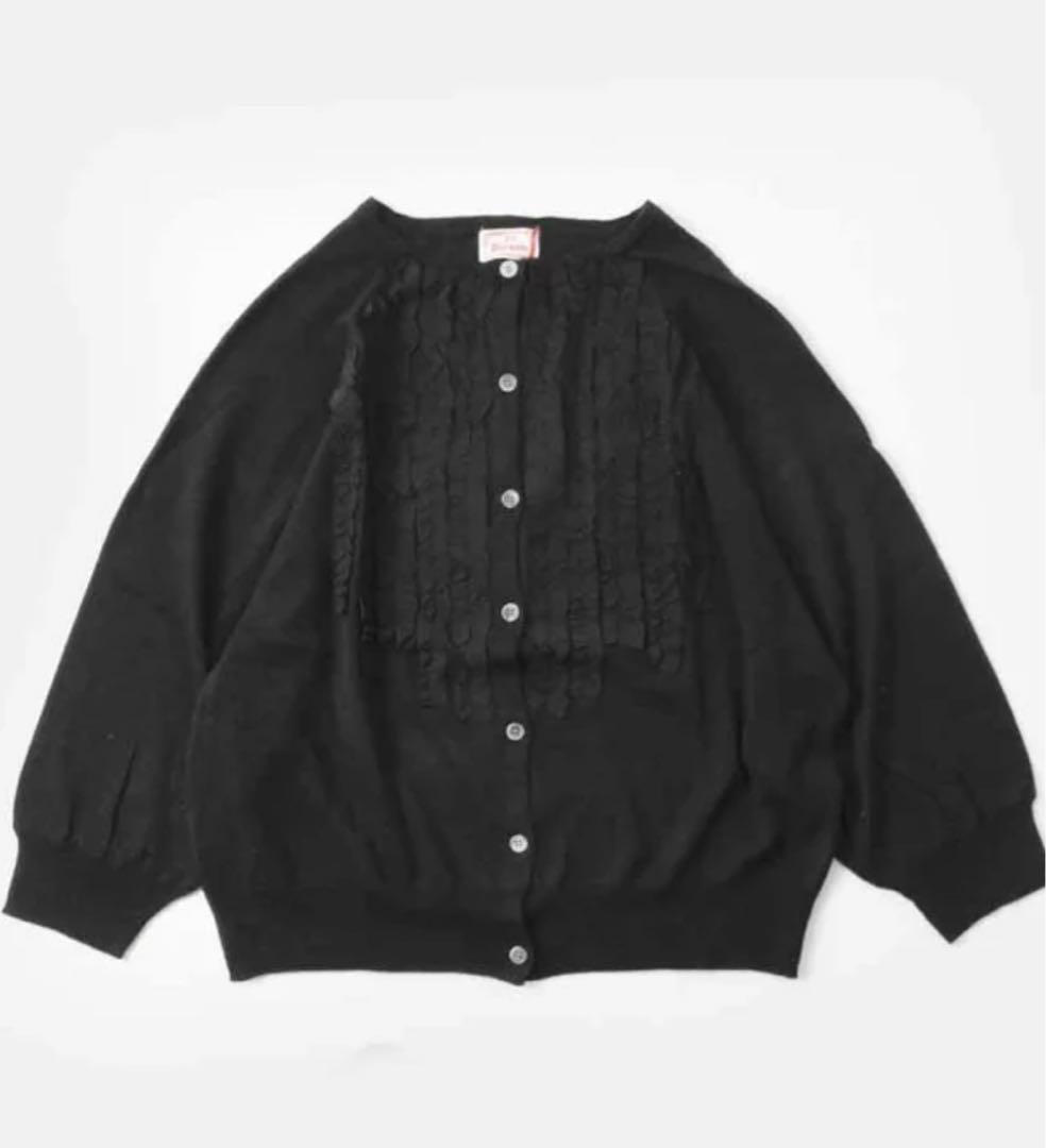 新品定価13750円　2024ss マオメイド　フリルリネン混カーディガン