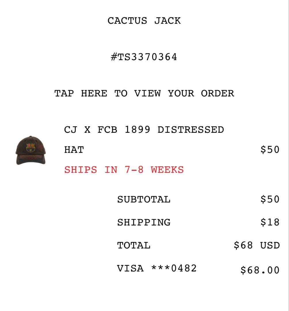 CJ X FCB 1899 DISTRESSED HAT バルセロナ