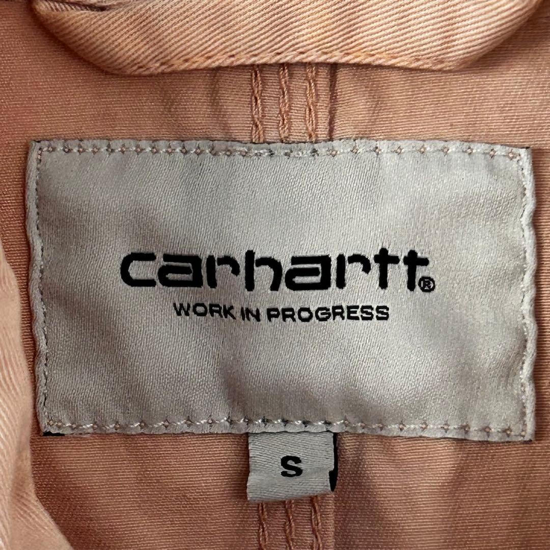 【匿名配送】カーハート 薄ピンクW ミシガンコート カバーオール ペンキ 綿