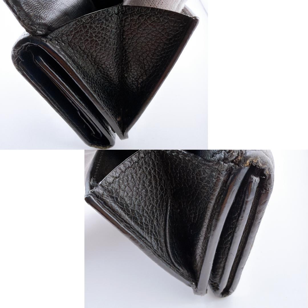 【バレンシアガ キャッシュ ミニウォレット 三つ折り財布 ブラック】