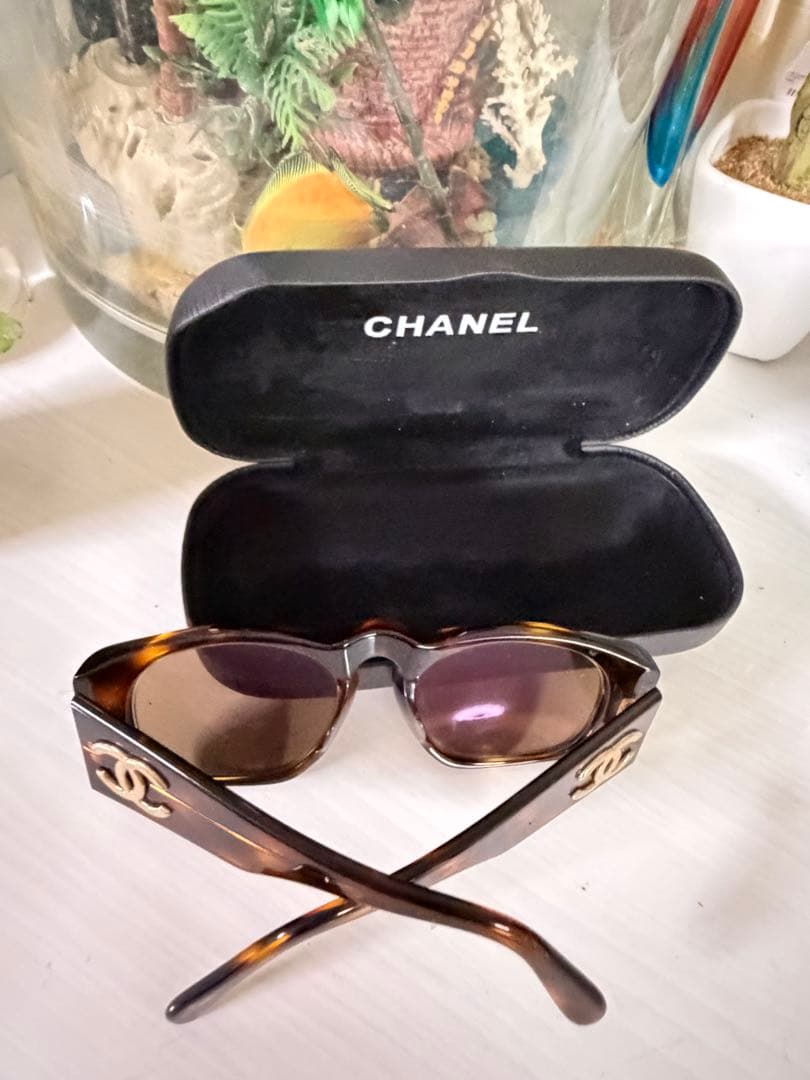 CHANEL サングラス　01451 91235 ヴィンテージ　べっ甲柄　美品