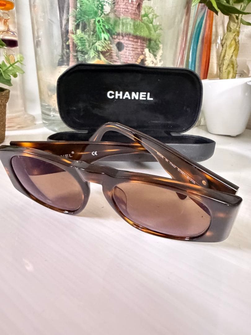 CHANEL サングラス　01451 91235 ヴィンテージ　べっ甲柄　美品