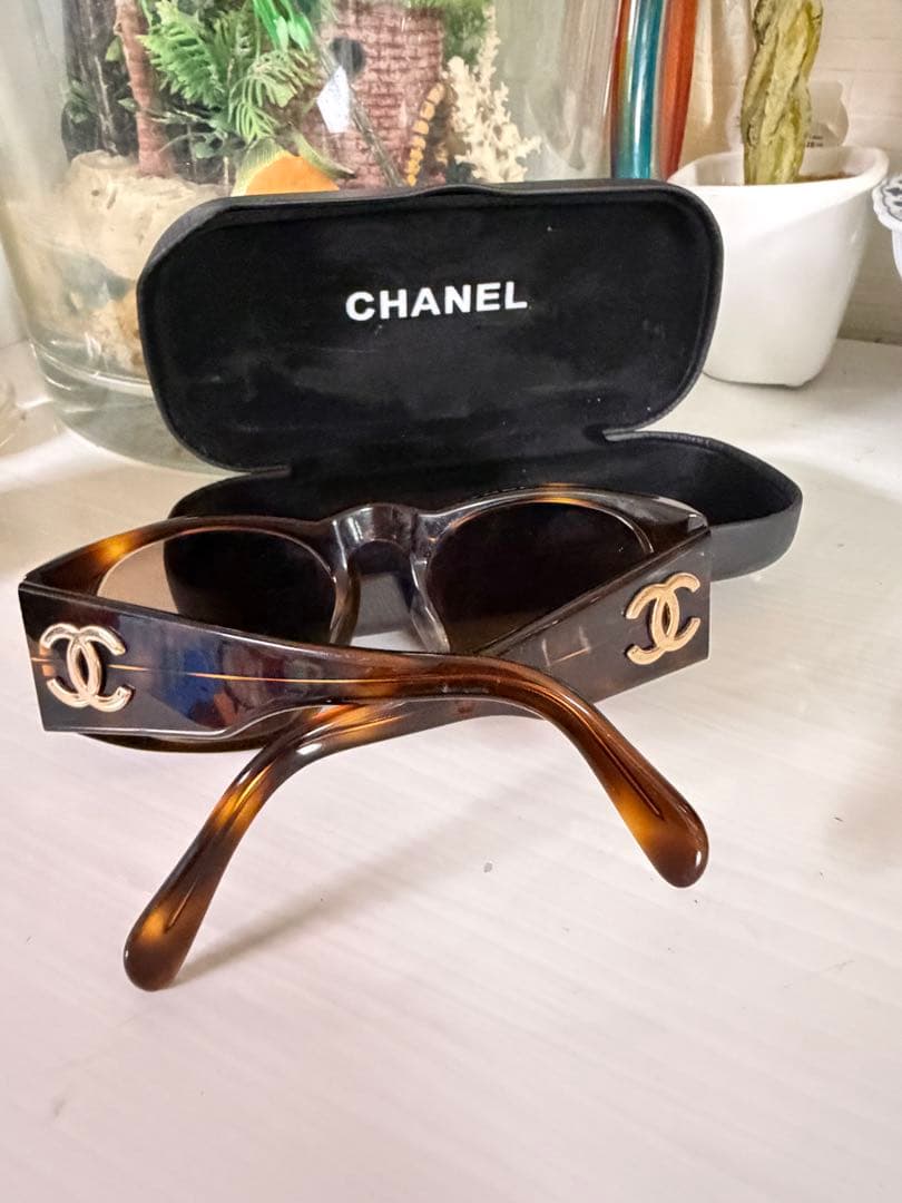 CHANEL サングラス　01451 91235 ヴィンテージ　べっ甲柄　美品