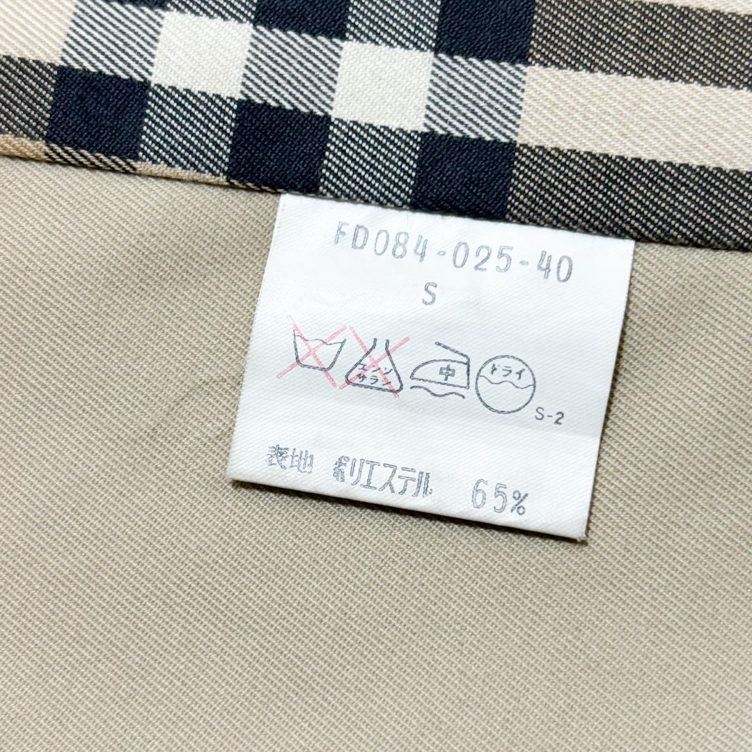 BURBERRY ステンカラーコート ベルト付き ノバチェック　バーバリー