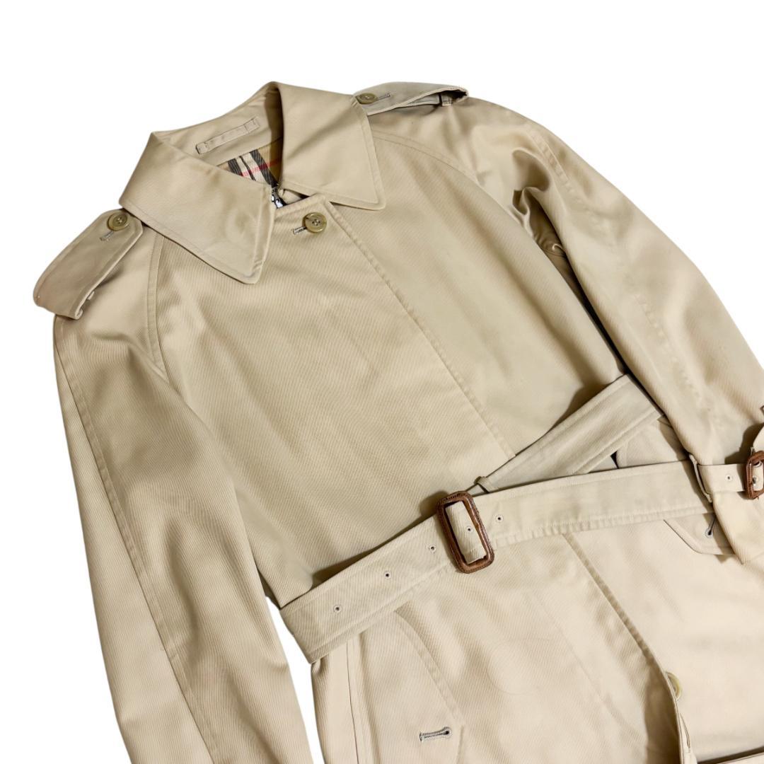 BURBERRY ステンカラーコート ベルト付き ノバチェック　バーバリー