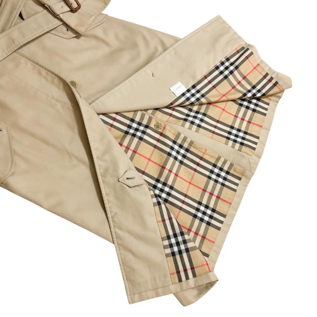 BURBERRY ステンカラーコート ベルト付き ノバチェック　バーバリー