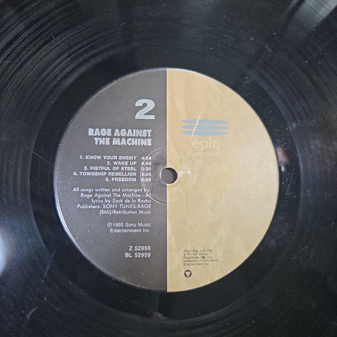 Rage Against the Machine 1st USオリジナル盤