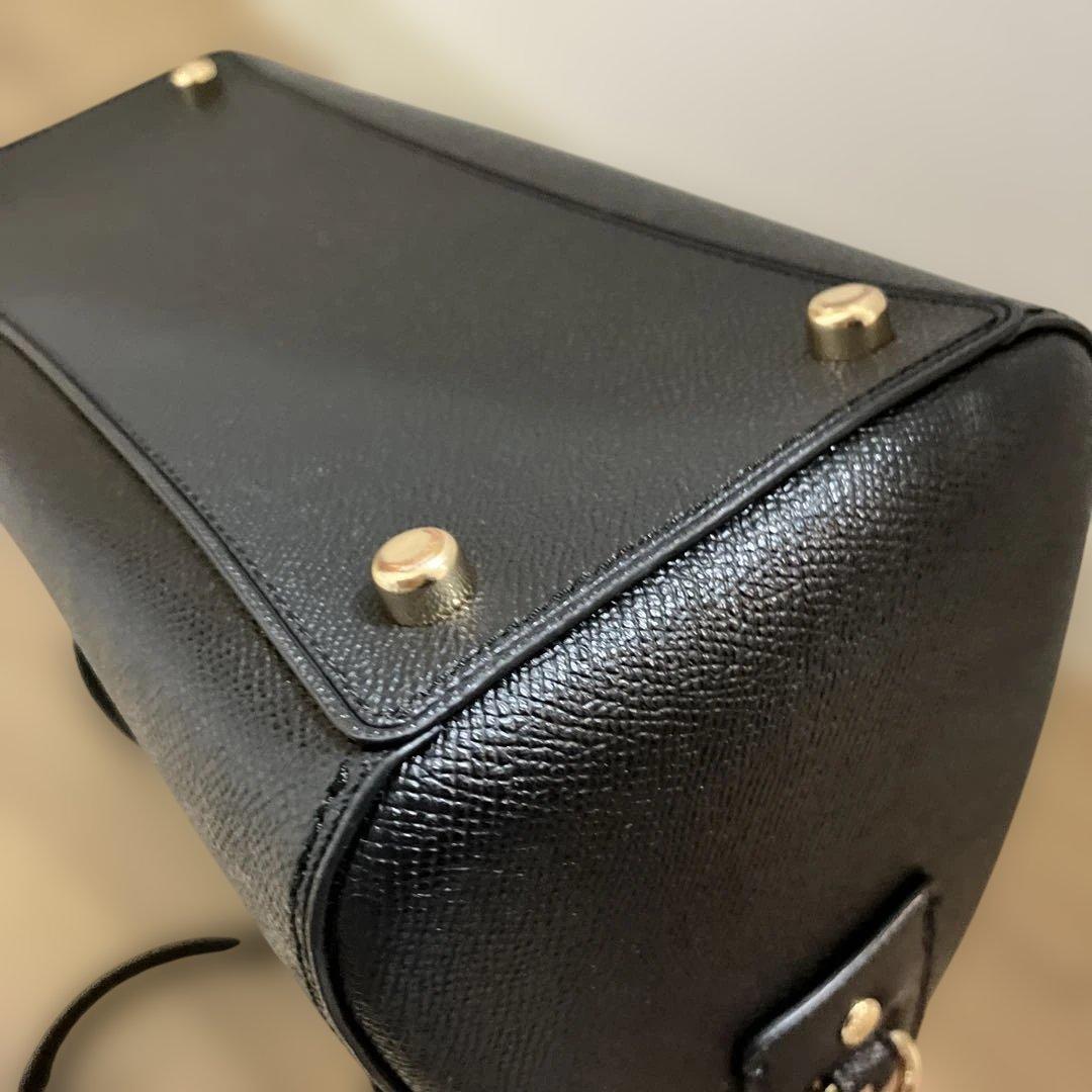 COACH ボストンバッグ コーチ レザー ブラック