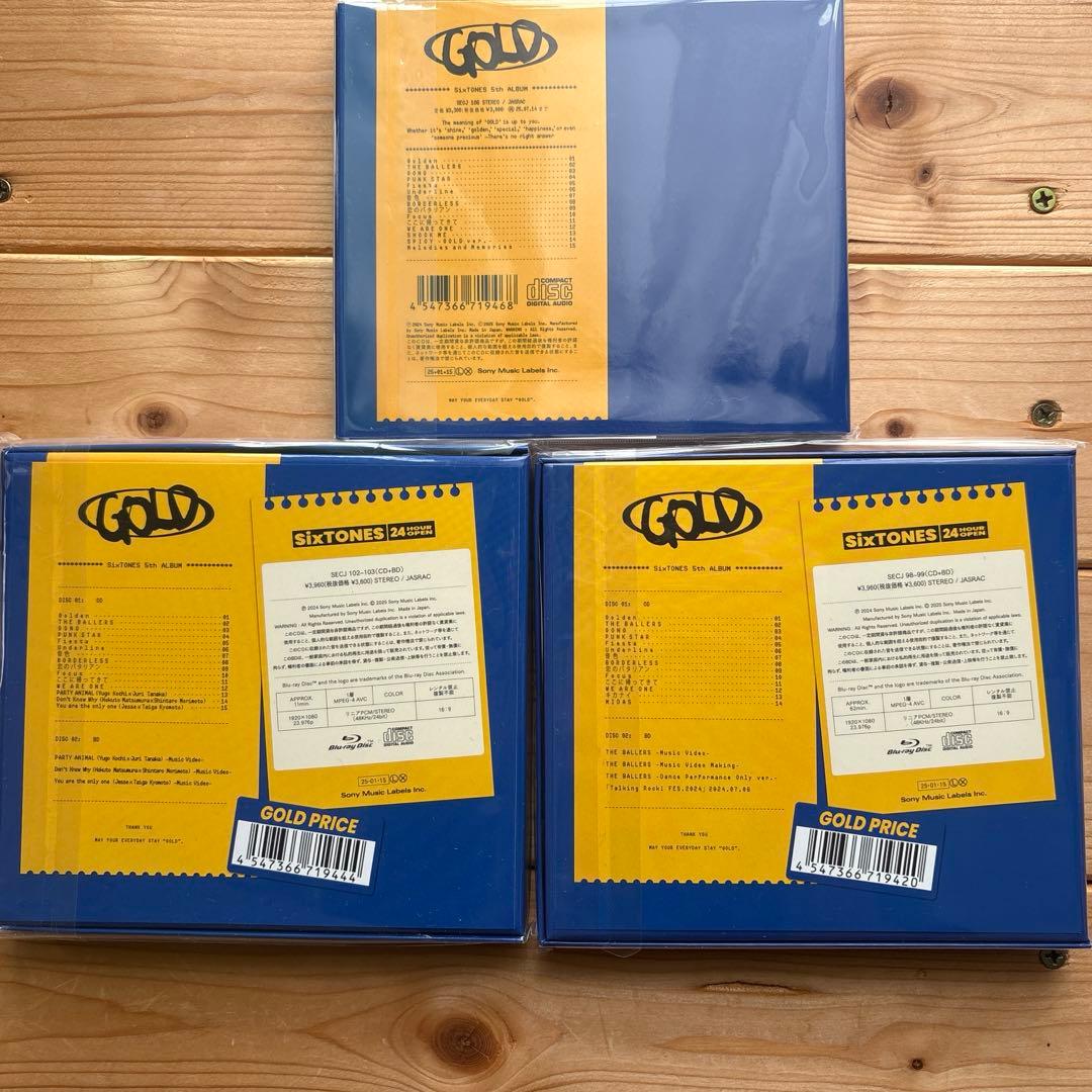 《3形態同時購入Blu-rayセット》 GOLD 【初回A盤+初回B盤+通常盤】