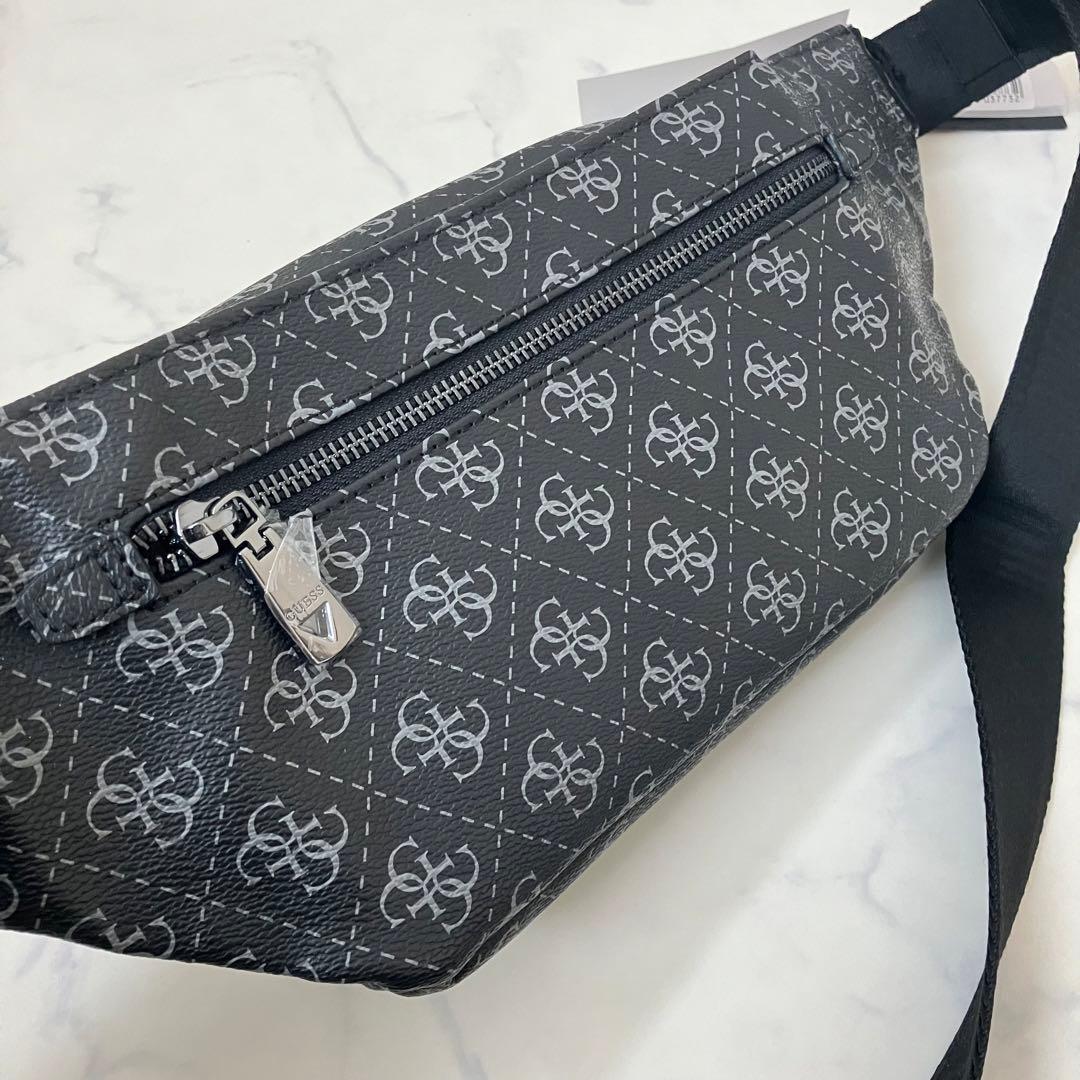 新品✨タグ付き　GUESS ゲス　 ウエストバッグ　ボディバッグ　ロゴ ブラック
