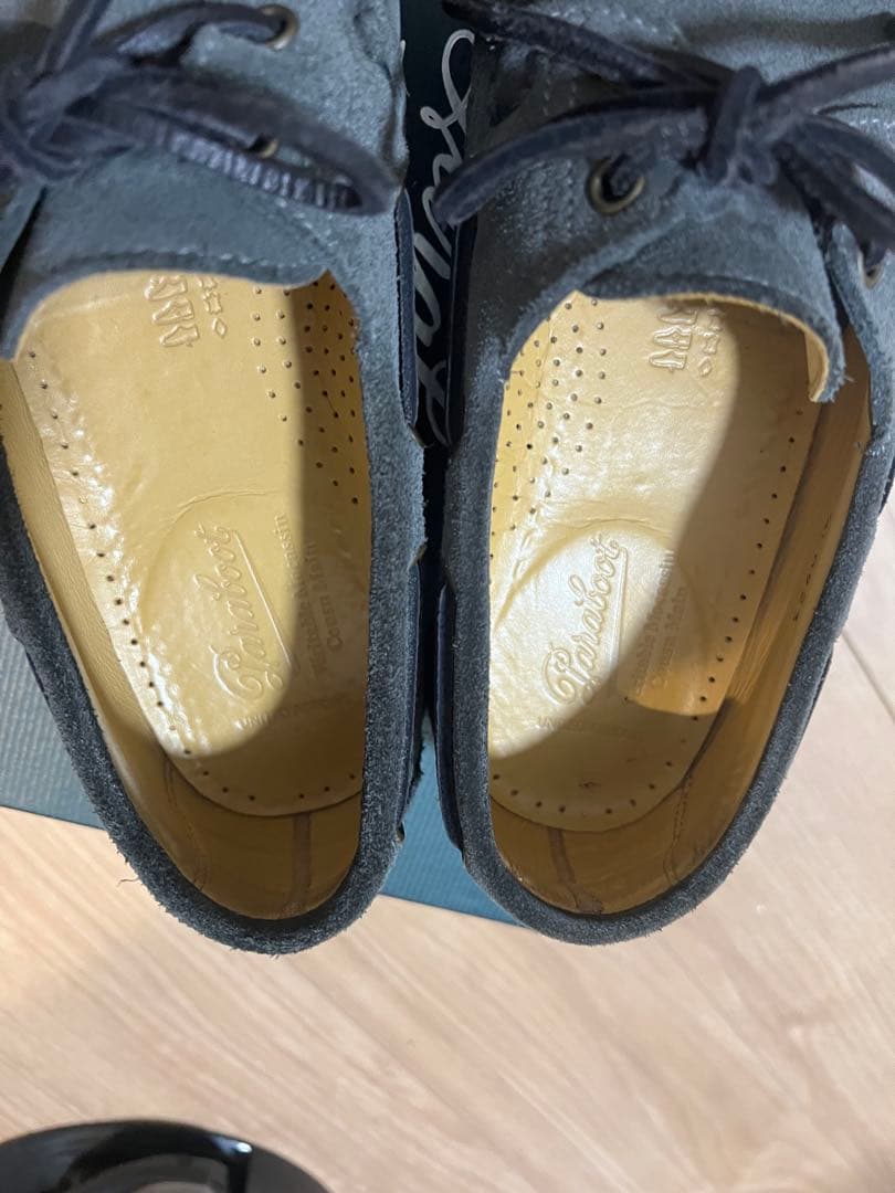 【美品】UNITED ARROWS X Paraboot モカシン グレー
