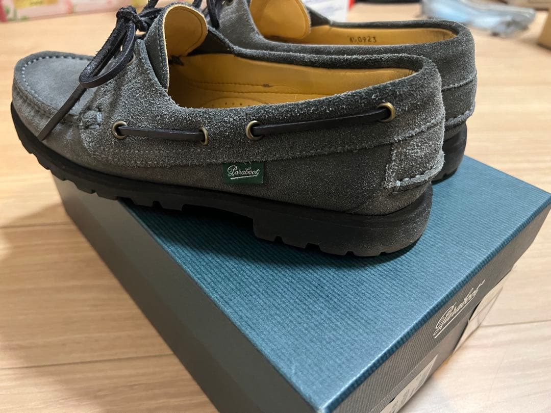 【美品】UNITED ARROWS X Paraboot モカシン グレー