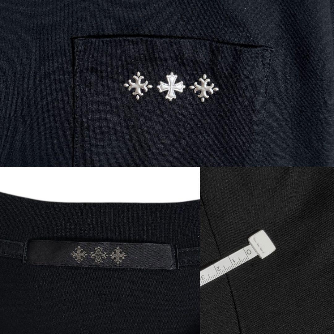 【良品】タトラス⭐︎Tシャツ 半袖 03(L) ブラック ワンポイントロゴ 日本製
