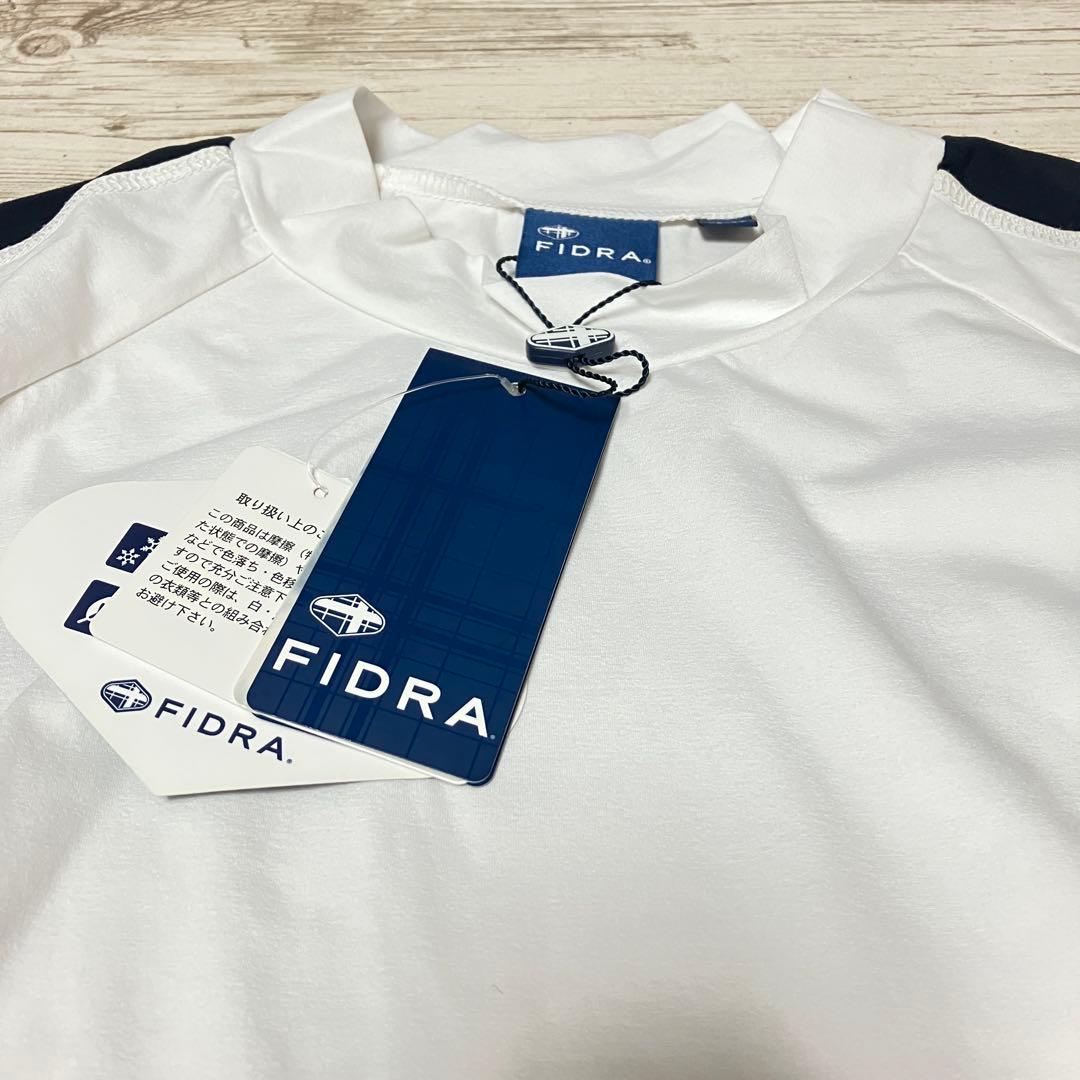 FIDRA ゴルフメンズ　モックネックシャツ 白　LL 新品