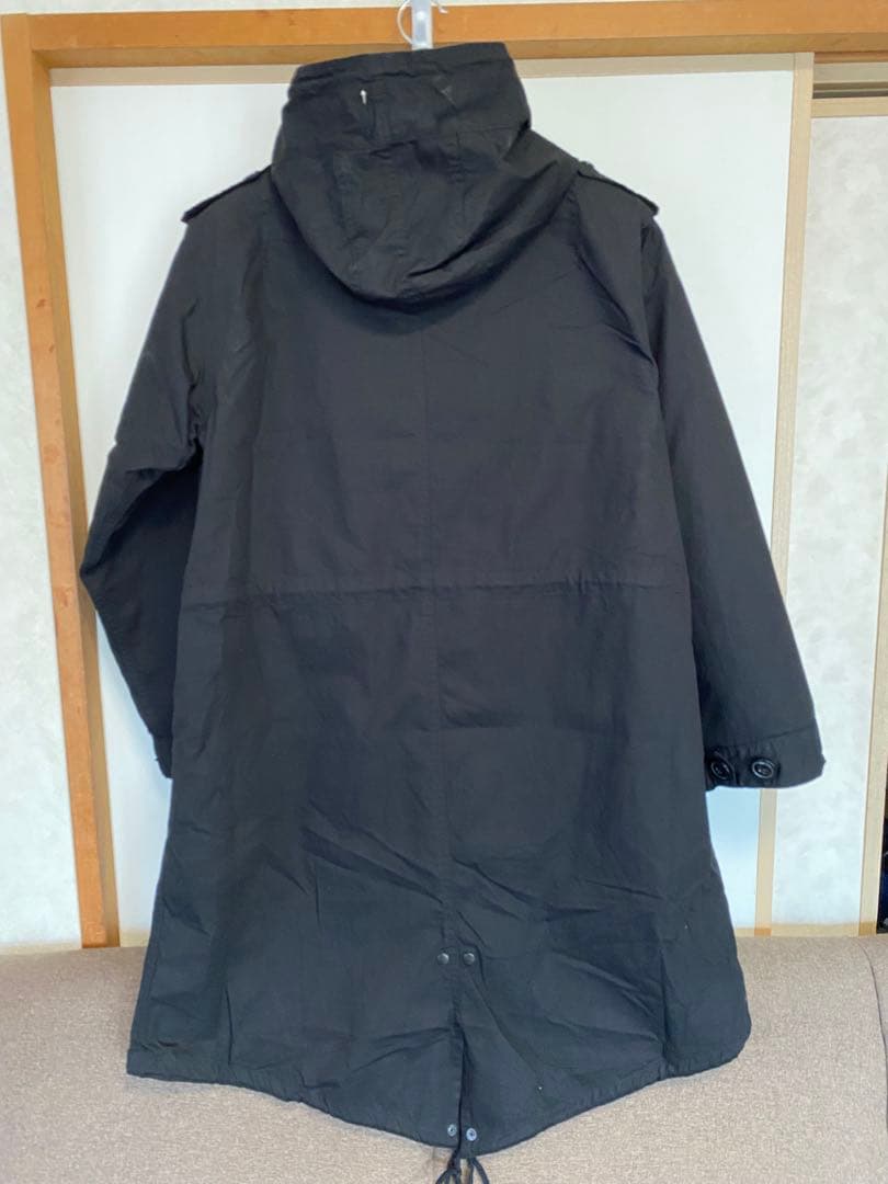 新品 タグ付き HOUSTON ヒューストン モッズコート XXS ブラック