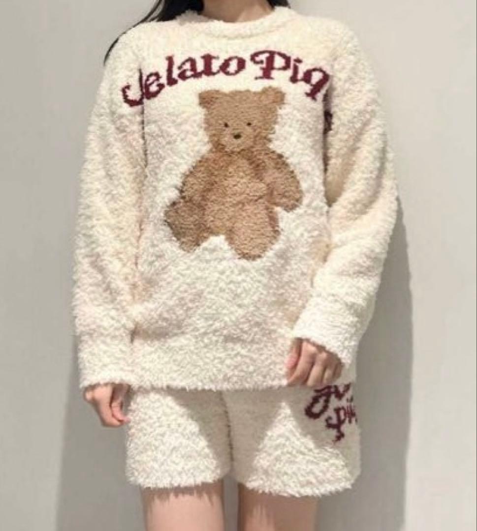 新品♡ジェラートピケ♡ 限定スノーベアジャガードプルオーバー＆ショートパンツ