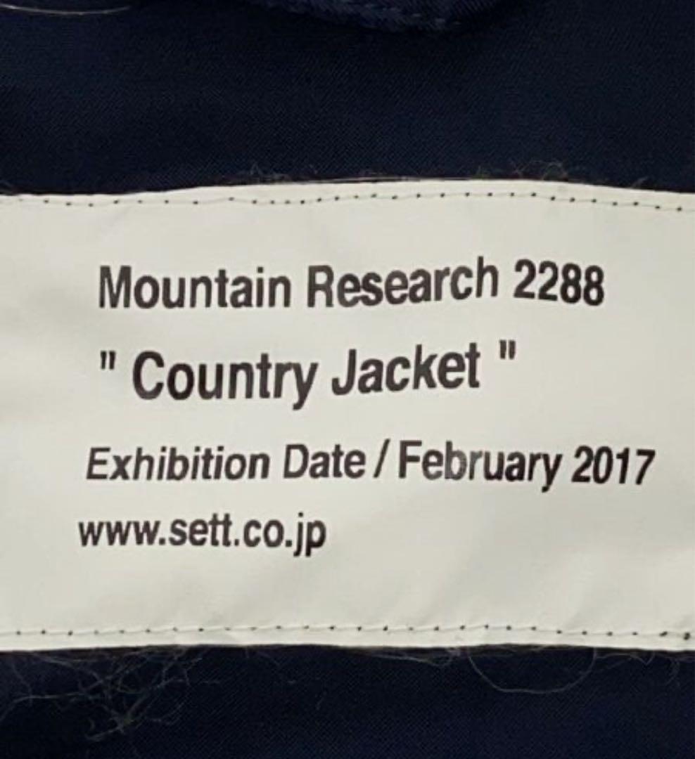 マウンテンリサーチ　カントリー　ジャケット　ネイビー　チェック　M 美品