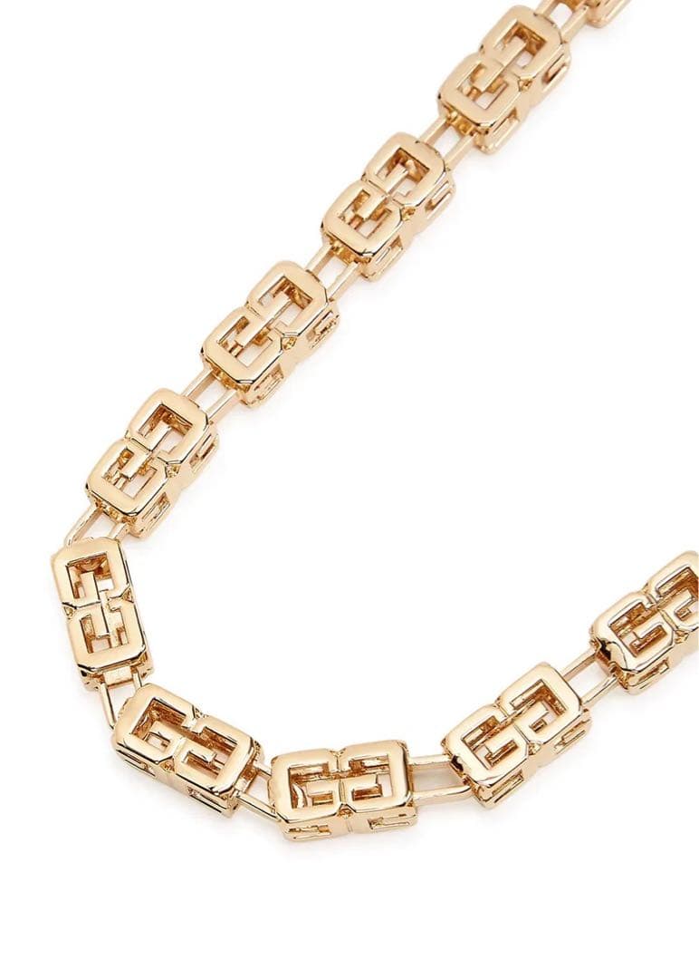 新品 20万 GIVENCHY 4Gロゴ キューブ　チェーンネックレス メンズ