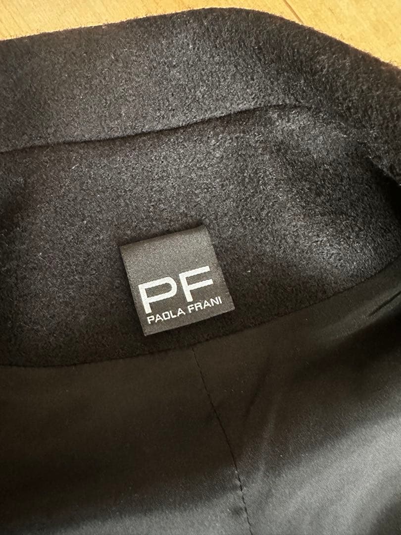 PAOLA FRANI ブラック ロングコート