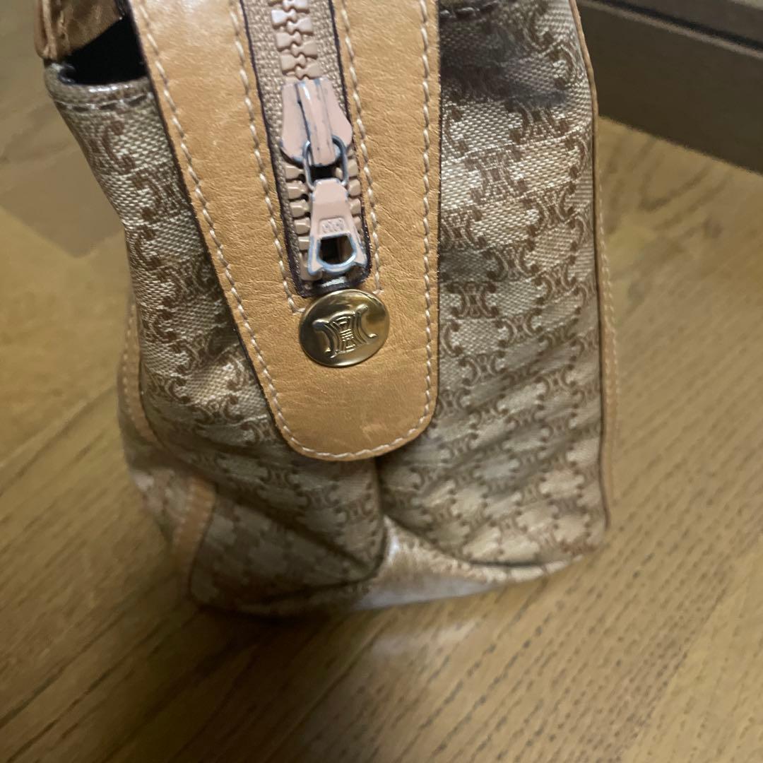 セリーヌ Celine マカダム ミニボストンバッグ ブラウン