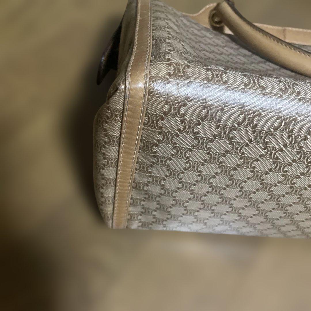 セリーヌ Celine マカダム ミニボストンバッグ ブラウン
