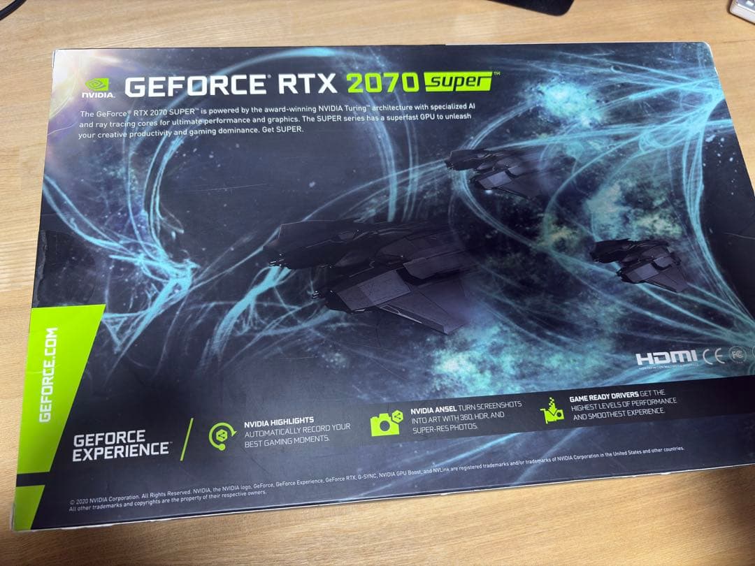 玄人志向　RTX2070super GDDR6 8GB
