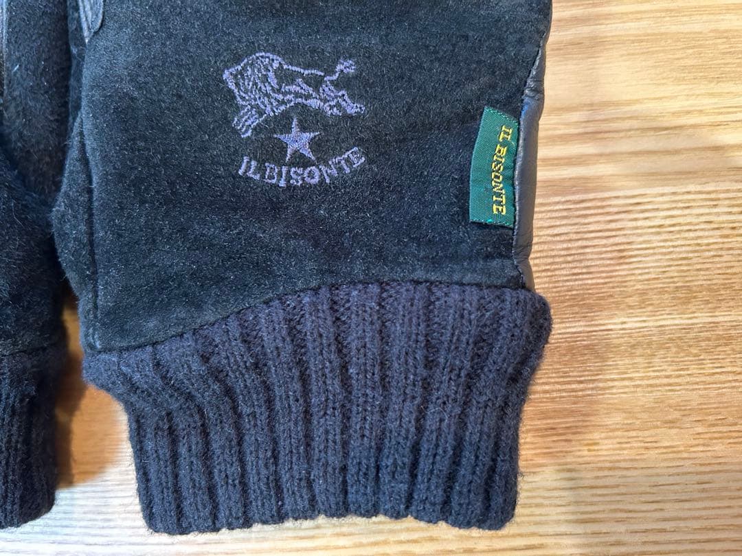 ILBISONTE イルビゾンテ 手袋 グローブ レザー レザー 革 ブラック