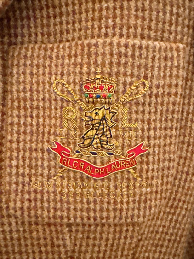 【 Ralph Lauren 】イタリア製 エンブレム ウールジャケット