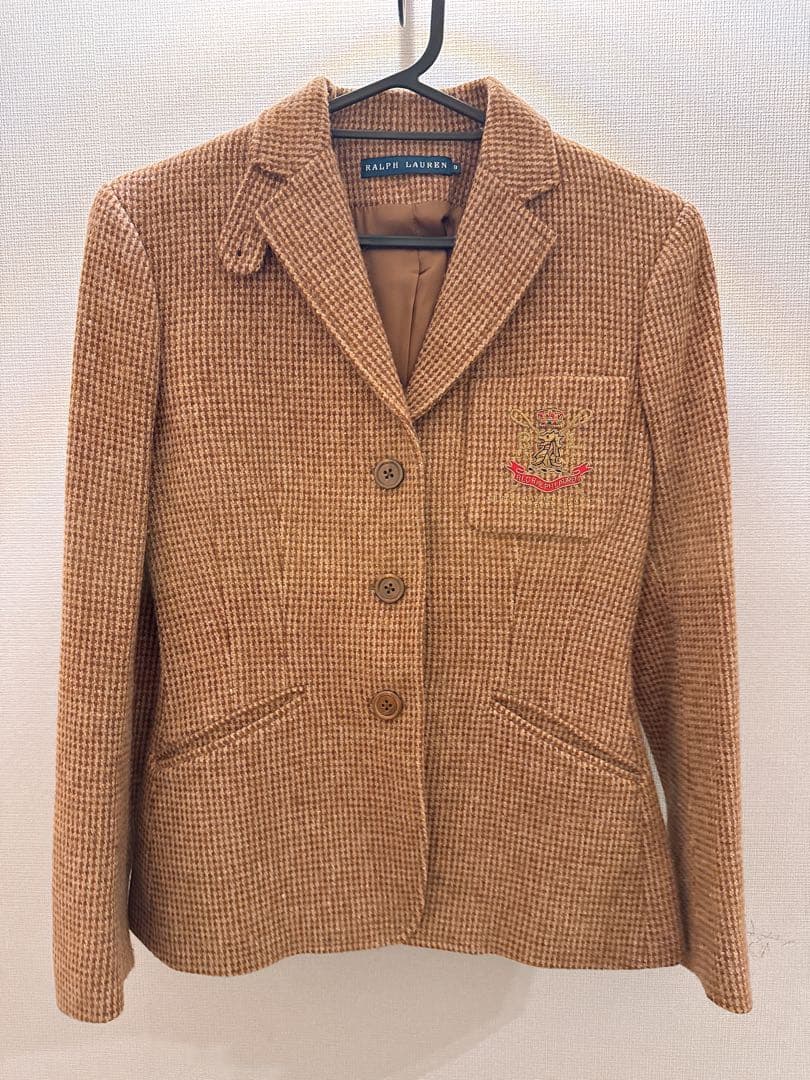 【 Ralph Lauren 】イタリア製 エンブレム ウールジャケット