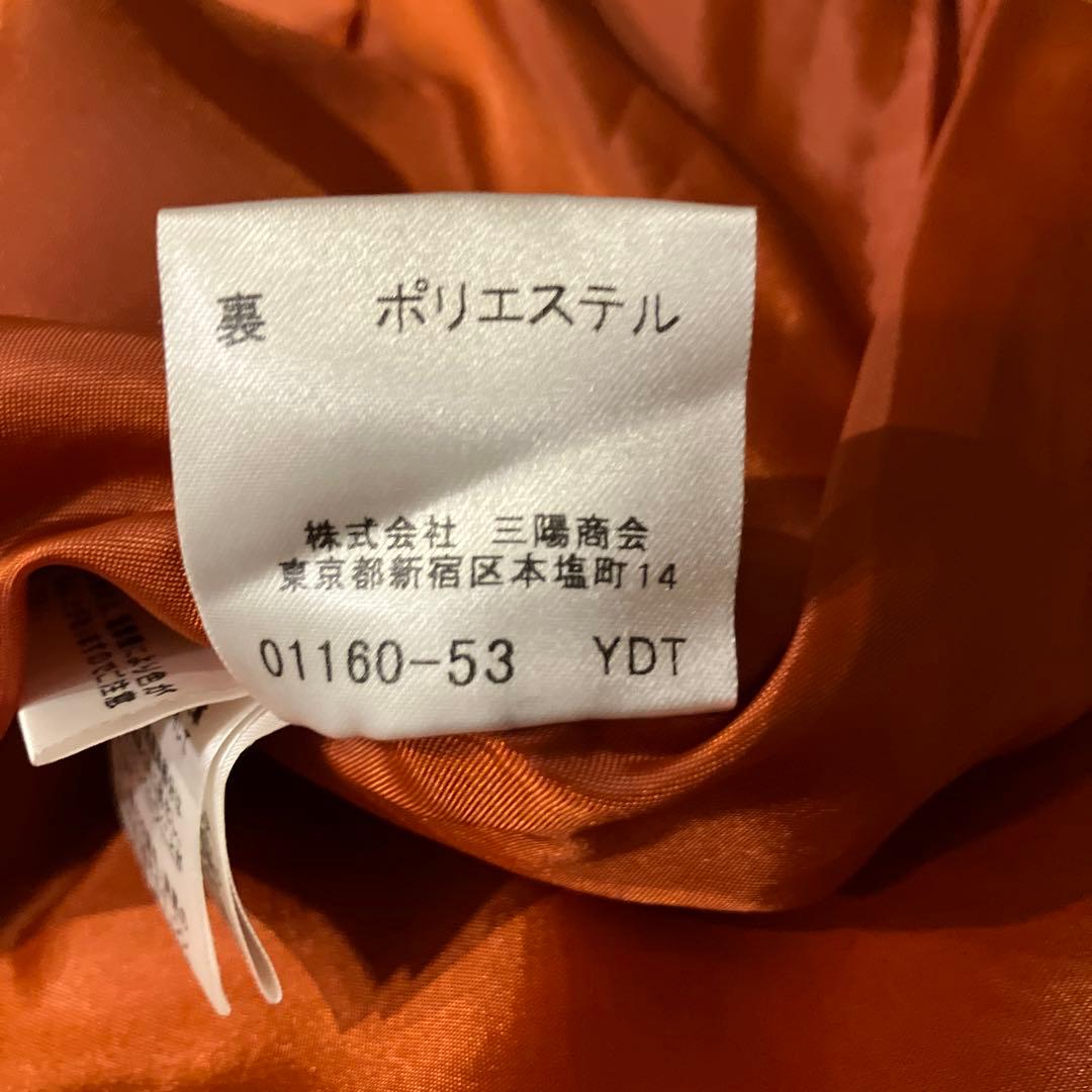 Burberry Londonオレンジ系チェック ノースリーブワンピース　38