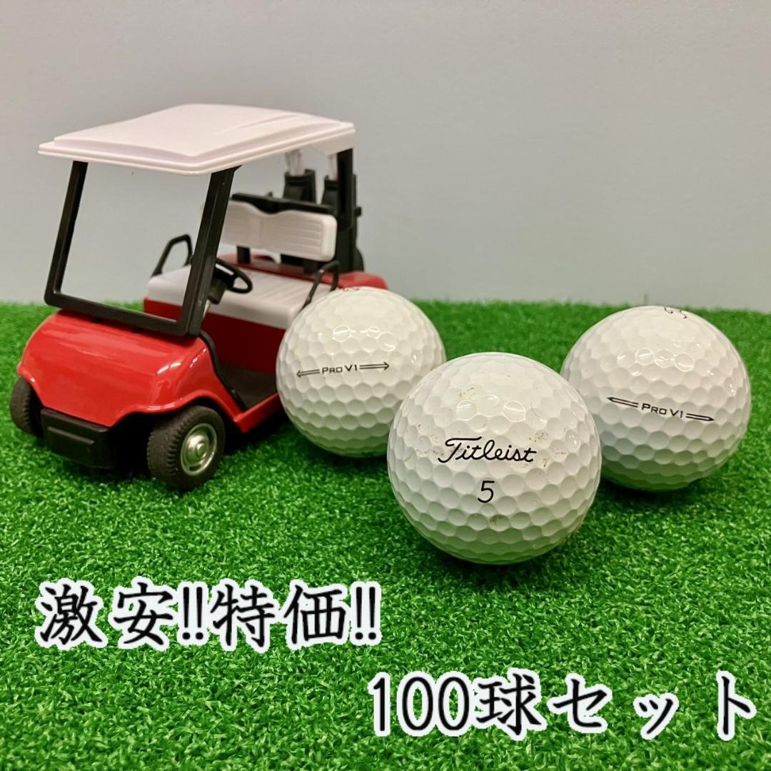 205・ロストボール タイトリスト PRO V1 年代混合 ホワイト 100球B