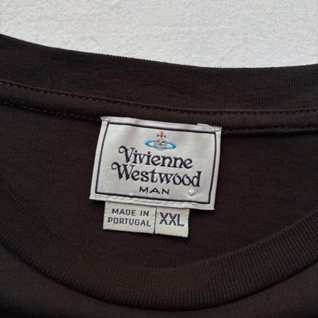 ポルトガル製　ヴィヴィアン・ウエストウッド　Tシャツ　刺繍ロゴ　ブラック　2XL