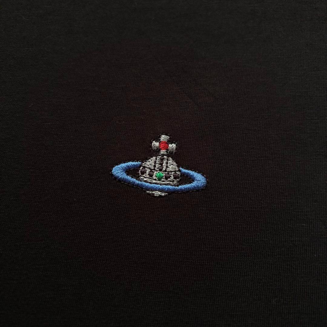 ポルトガル製　ヴィヴィアン・ウエストウッド　Tシャツ　刺繍ロゴ　ブラック　2XL