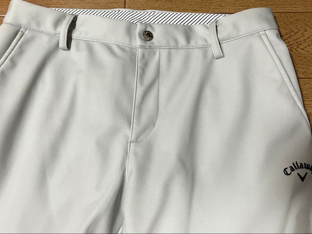 キャロウェイ ストレッチ防風ボンディングパンツメンズM スリット加工有　股下73