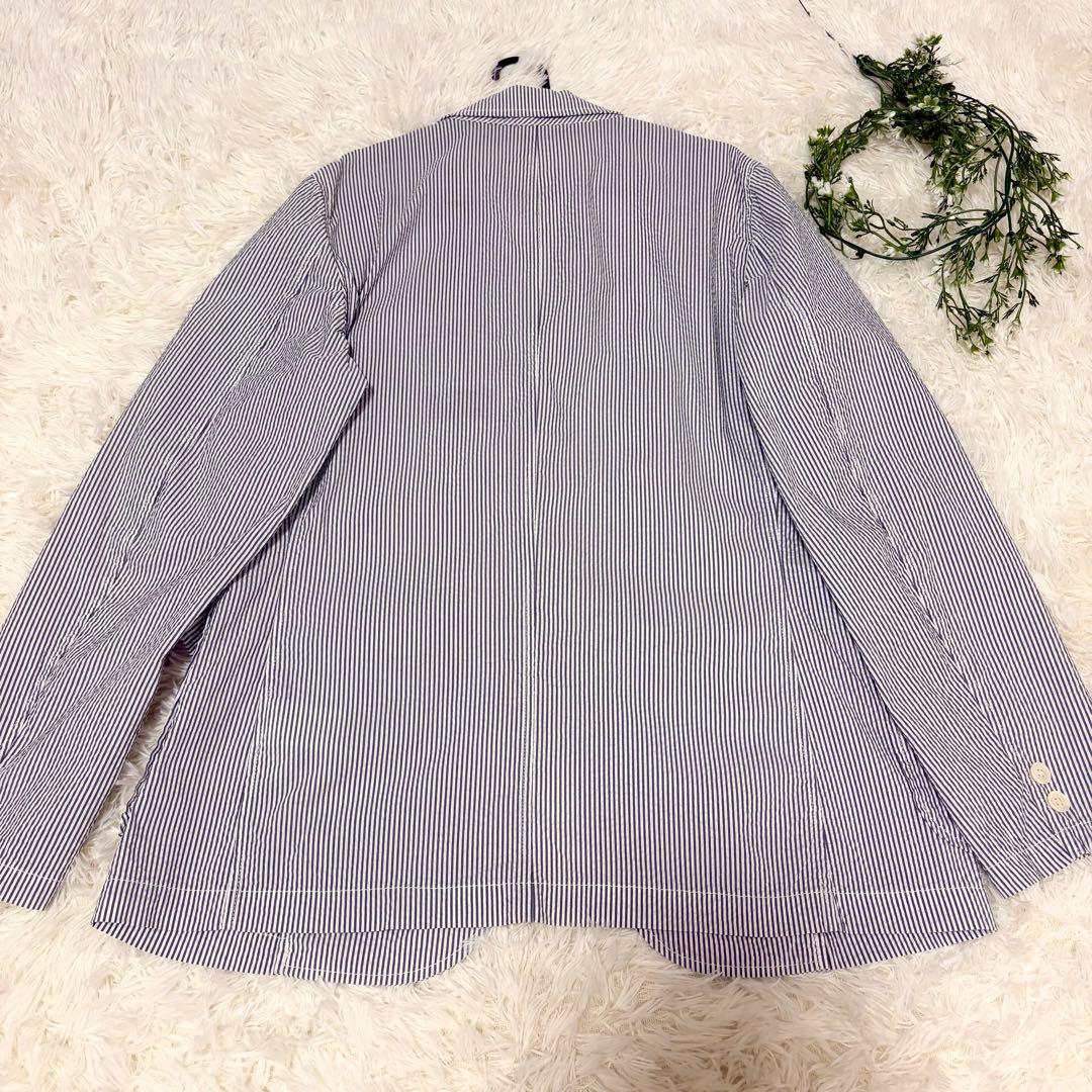 【近年モデル✨】BEAMS+ シアサッカー サマージャケット ストライプ M 夏