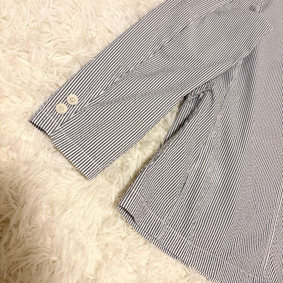 【近年モデル✨】BEAMS+ シアサッカー サマージャケット ストライプ M 夏
