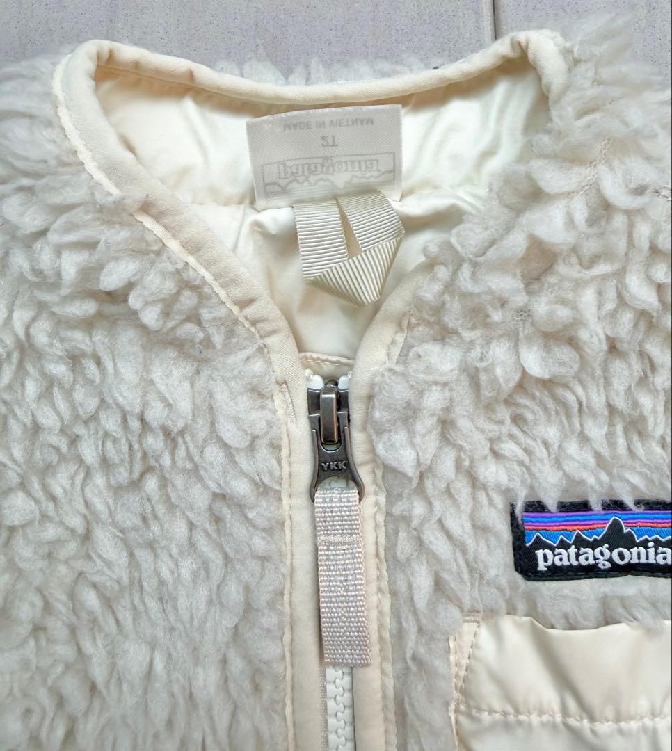 patagonia フリースジャケット 2T クリーム レトロX