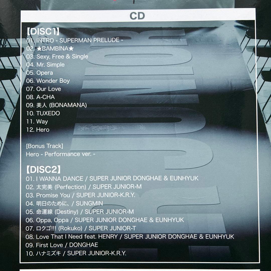 初回限定盤■SUPER JUNIOR Japan 1st album『Hero』