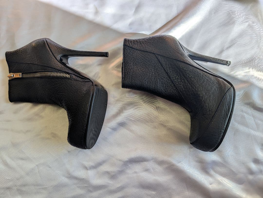 訳アリ　Rick Owens リックオウエンス　ブラック　ブーツ　ピンヒール